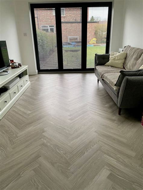 Karndean Knight Tile Herringbone Flooring Installed By Crowe Flooring