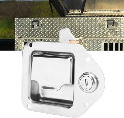 Jp Rv Entrance Door Lock Trailer Entry Door Latch Paddle Deadbolt With Key Chrome