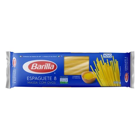 Macarr O Ovos Espaguete Barilla Pacote G Trimais