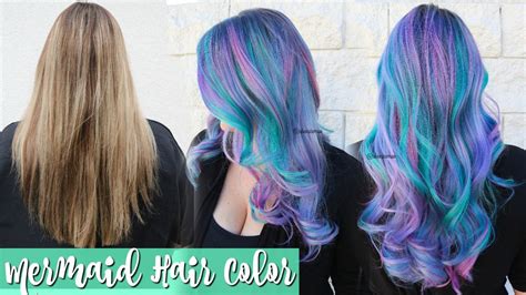 Mermaid Hair Color Transformation Youtube