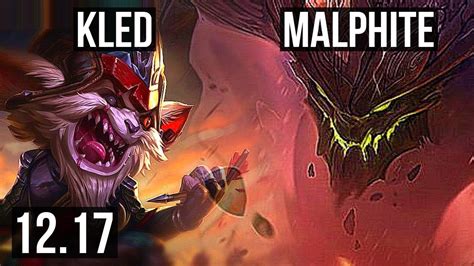 KLED Vs MALPHITE TOP 8 1 4 1600 Games Rank 7 Kled 1 2M Mastery