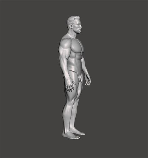 STL File TERMINATOR 2 NAKED NUDE ARNOLD CUSTOM KENNER HASBRO STYLE ACTION FIGURE 3 75 1 18