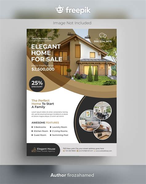 Premium Psd Real Estate Flyer Template Real Estate Flyer Template