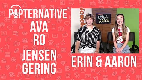 Ava Ro And Jensen Gering Talk About Erin Aaron On Nickelodeon And