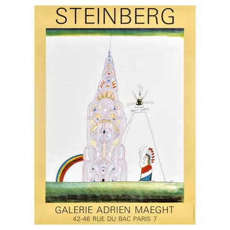 Original 1970s New Yorker Poster By Saul Steinberg At 1stdibs