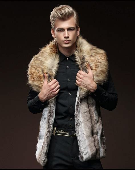 2021 2017 New Fur Coats Fall Luxury Mens Leather Jacket Men Fur Coat ...