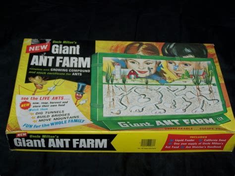 Vintage 1970s Uncle Milton S GIANT ANT FARM Nature Toy