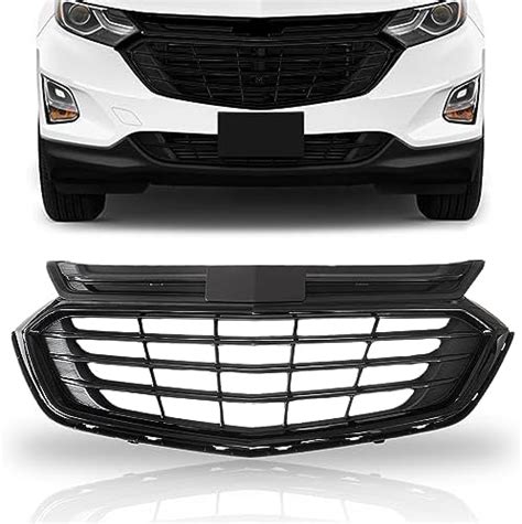 Amazon PartsFlow Front Bumper Grille Upper Grill Glossy Black For