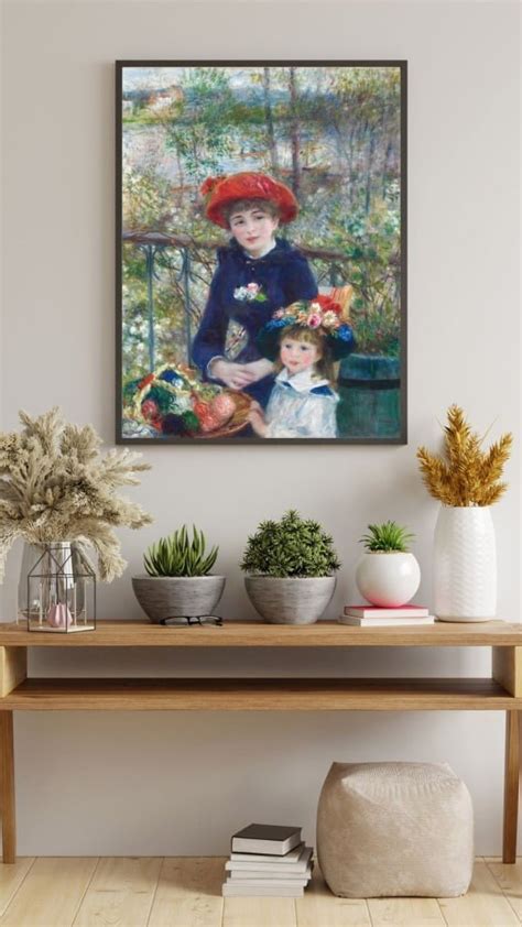 Renoir: Two Sisters on Terrace Art Print | Impressionist Wall Decor