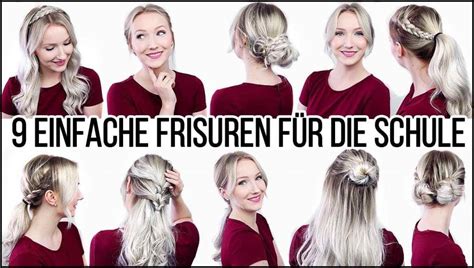 9 FRISUREN In 6 MINUTEN WIRKLICH EINFACH SCHNELL SCHULE UNI