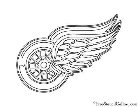 NHL - Detroit Red Wings Logo Stencil | Free Stencil Gallery