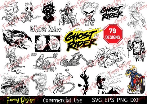 Artstation 79 Ghost Rider Vector Svg Files Johnny Blaze Anime