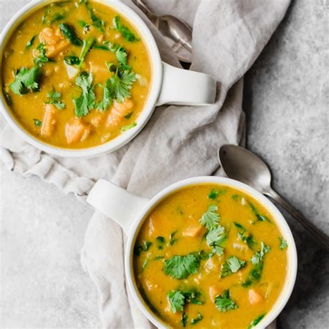 Vegan Curried Pumpkin Lentil Soup Ambitious Kitchen