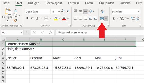 Excel Zellen verbinden und zusammenführen Anleitung IONOS