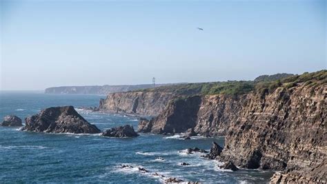 Banhos Interditos Na Praia Da Zambujeira Do Mar Em Odemira Portugal