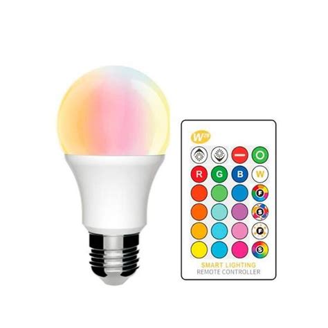 Luz Led Rgb 5w Cromoterapia Controle Remoto Lâmpada Bulbo Bocal E27