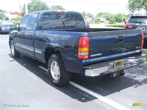 2000 Indigo Blue Metallic Gmc Sierra 1500 Sle Extended Cab 13428926