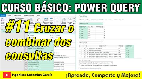 Cómo cruzar o combinar consultas con Power Query YouTube