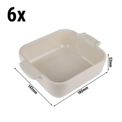 Pieces Peugeot Appolia Ceramic Casserole Square Ecru