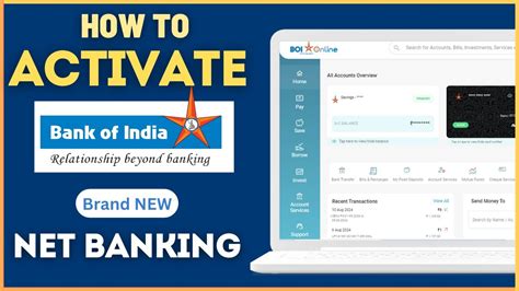 How To Activate Bank Of India BOI Net Banking Online BOI Internet