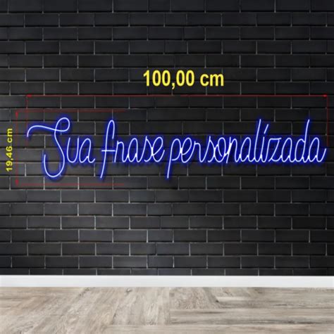 Neon De Led Frase Personalizada Multicom Comunicação Visual Neon Led Acrílico Pix