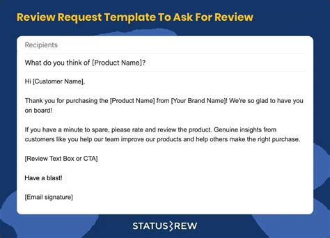 Smart Ways To Ask For A Review Templates Statusbrew