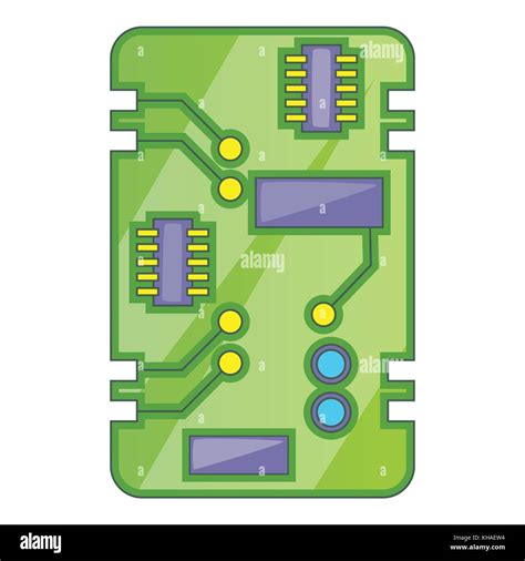 Integrated Circuit Inside Stock Vector Images Alamy