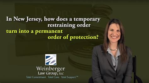 Faq In New Jersey How Does A Temporary Restraining Order Turn Into A