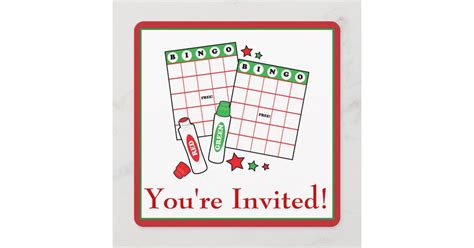 Bingo Holiday Party Invitation | Zazzle.com