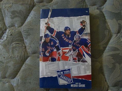 2007 08 New York Rangers Media Guide Yearbook Hockey Book 2008 Program