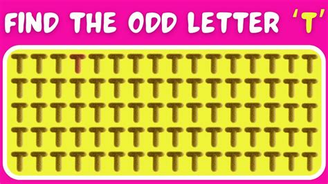 Find The Odd One Out Numbers And Letters Edition Easy Medium Hard