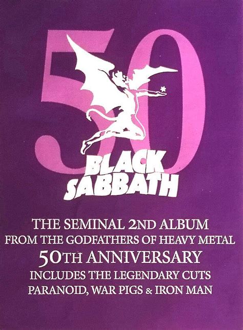 Black Sabbath Paranoid 50th Anniversary Reissue 180g LP Vinila