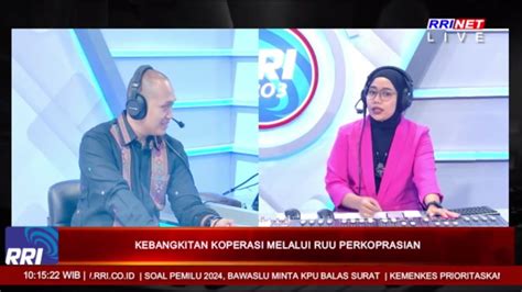 Dialog Interaktif RRI Kebangkitan Koperasi Melalui RUU Perkoperasian