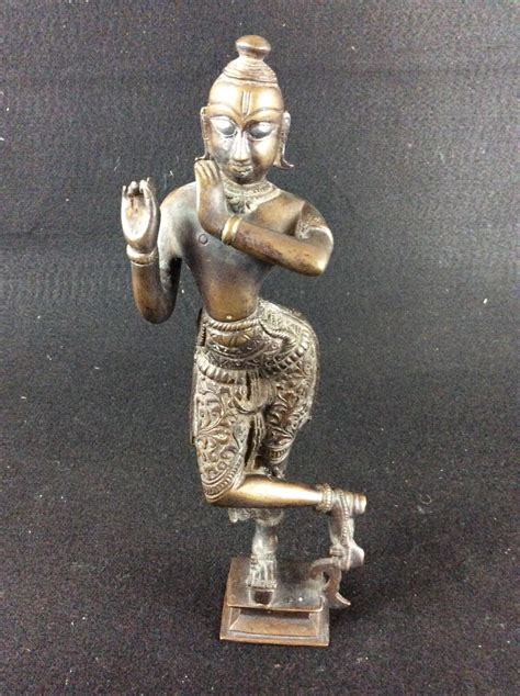 Lot - Bronze Hindu Statue of Krishna