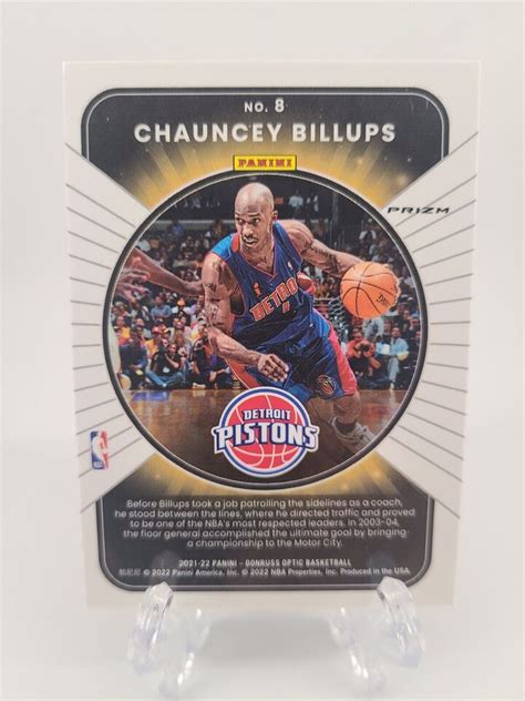 2021 22 Donruss Optic Chauncey Billups WINNER STAYS SILVER PRIZM EBay