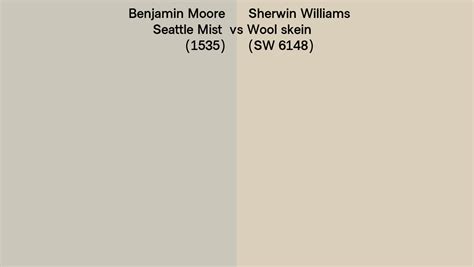 Benjamin Moore Seattle Mist Vs Sherwin Williams Wool Skein Sw