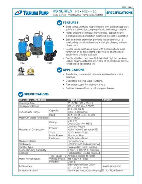 Tsurumi Electric Trash Pump From Tsurumi Acme Tools 52 OFF