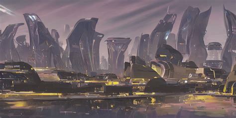 Prompthunt Concept Art Design For Futuristic African City Syd Mead Style