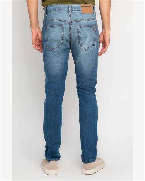 Riachuelo Calça Masculina Jeans Skinny Estonada Polo Wear Jeans Médio