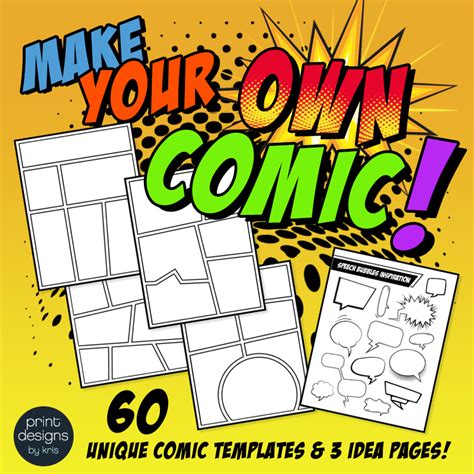 Blank Comic Book Templates Create Your Own Comic Book Comic