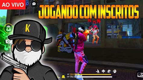 FREE FIRE AO VIVO SALA PERSONALIZADA 4x4 JOGANDO INSCRITOS