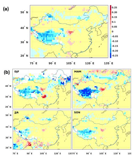 Difference Between Modis C61 And C6 Dtdb Merged Aod Over China Annual