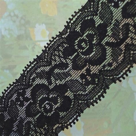 6 9 Stretch Lace Wide Black Elastic Lace Trim Lingerie Etsy