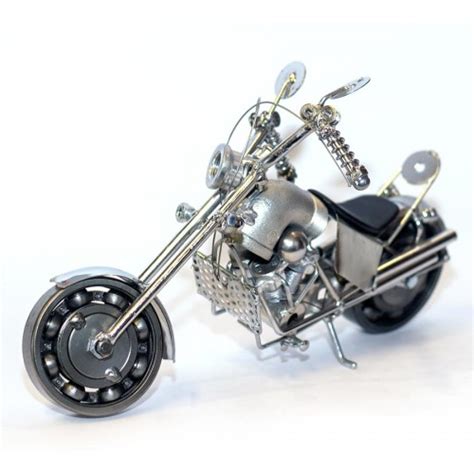 Harley Davidson Metal Motorcycle Sculpture