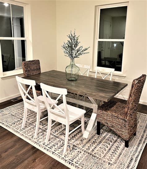 Rustic Farmhouse Dining Table, Dining Room Set, Dining Room Set ...