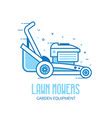 Lawn Mower Grass Cutter Logo Royalty Free Vector Image