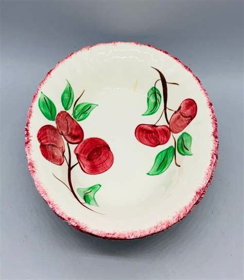 Southern Potteries Blue Ridge Crab Apple Or Red Apple Plates Vegetable Bowls Cups Saucers