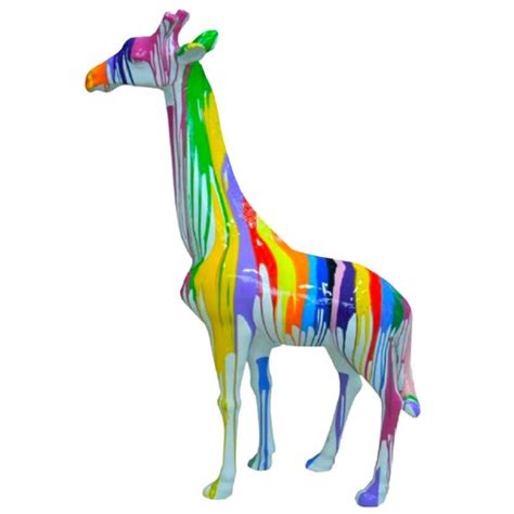 Animaux En Resine Ch Sculptures D Co Animaux En R Sine Girafe