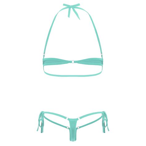 Buy Women Piece Micro Bikini Set Bathing Suit Swimsuit Swimwear Beachwear Lingerie Online At