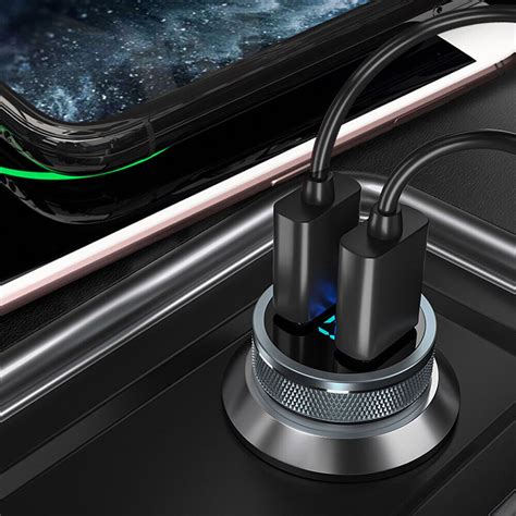 X Dual Usb Car Charger Quick Charge Fast Charging Auto Interior